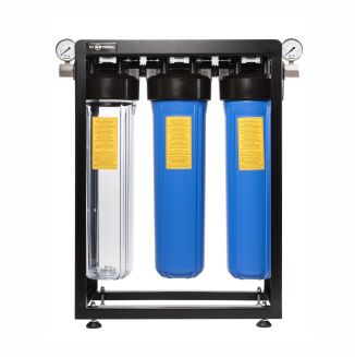 SYSTEM NARUROWY BIG BLUE 3x20 BBTECH ZESTAW Z MANOMETRAMI - 3