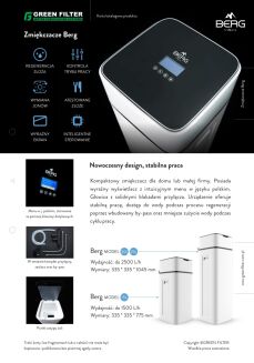 Zmiękczacz wody BERG Compact 15L – kompaktowy system uzdatniania wody z by-passem i inteligentnym sterowaniem - 5