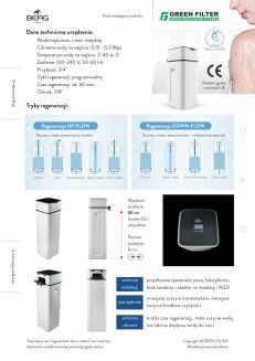 Zmiękczacz wody BERG Compact 15L – kompaktowy system uzdatniania wody z by-passem i inteligentnym sterowaniem - 4