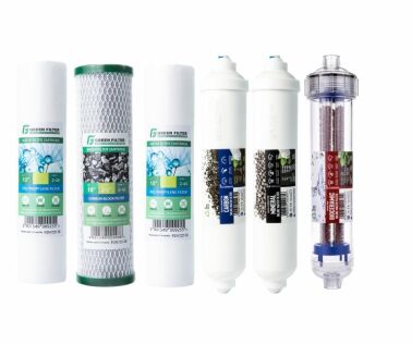 Komplet wkładów do filtrów RO7 z mineralizatorem i filtrem bioceramicznym – zestaw do odwróconej osmozy