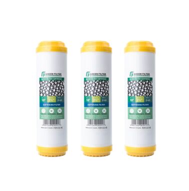 Zestaw 3 wkładów zmiękczających 10” – filtry do wody z żywicą jonowymienną (2,5”)