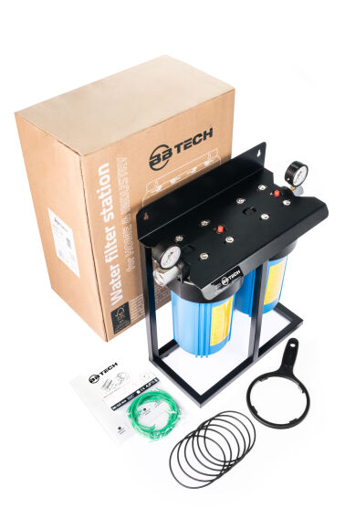 SYSTEM NARUROWY BIG BLUE 2x10 BBTECH ZESTAW Z MANOMETRAMI