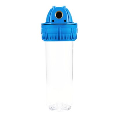 Korpus filtra wody 1/2" 3-częściowy – obudowa 10" z odpowietrznikiem