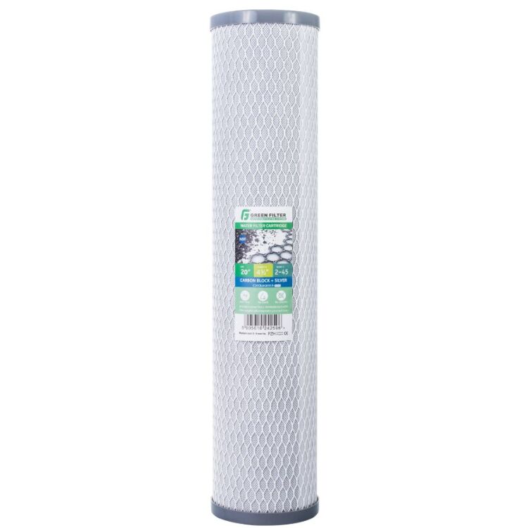 Wkład blok węglowy 20″ × 4,5″ ze srebrem BIG BLUE – wkład do filtra wody