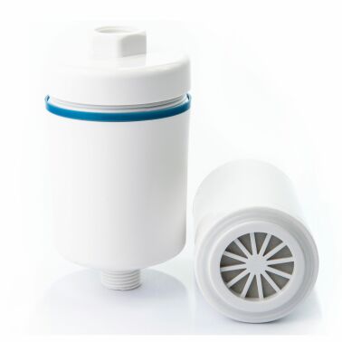 Filtr prysznicowy z wkładem – węgiel aktywny + KDF | usuwanie chloru i metali ciężkich