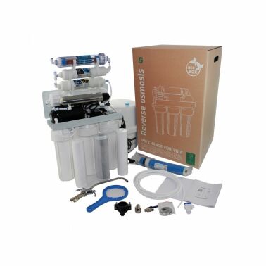 RO9 System Odwróconej Osmozy z wkładem mineralizującym, bioceramicznym, Pompą i Lampą UV