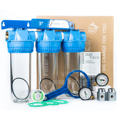 SYSTEM TRÓJSTOPNIOWY NARUROWY 1" Z MANOMETRAMI