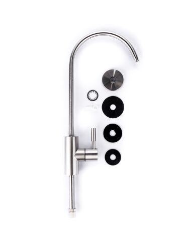 Wylewka pojedyncza ceramiczna FUTURA SATYNOWA - kran do filtra RO