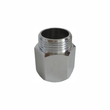 Przyłącze mosiężne chrom 3/4 Gw x 3/4 Gz