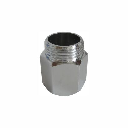 Przyłącze mosiężne chrom 3/4 Gw x 3/4 Gz