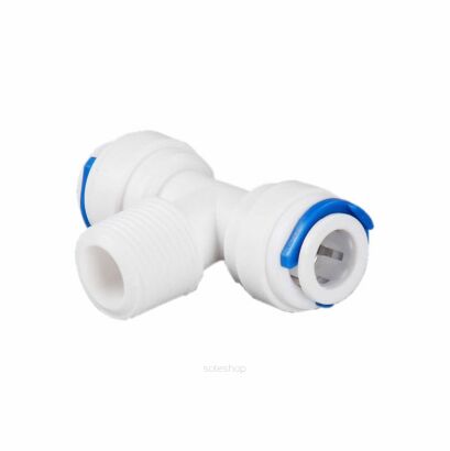 Trójnik symetryczny 1/4" wężyk x 1/4" Gz x 1/4" wężyk