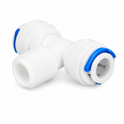 Trójnik symetryczny 1/4" wężyk x 1/4" Gz x 1/4" wężyk