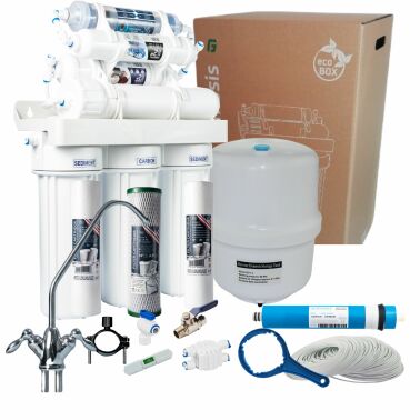 System odwróconej osmozy RO7 z mineralizatorem i wkładem bioceramicznym – 7-stopniowy filtr wody pitnej