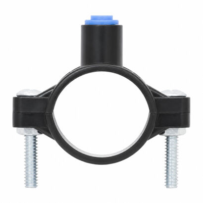 Obejma odpływu czarna 1/4" QC