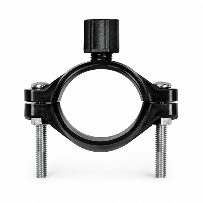 Obejma odpływu czarna 1/4" JACO