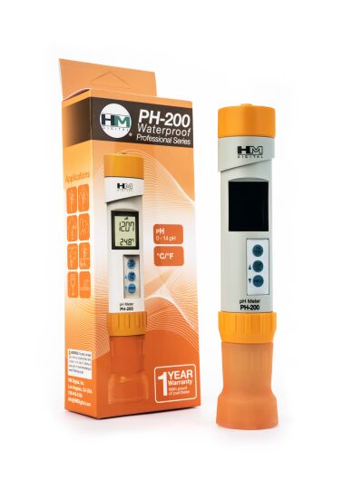 Profesjonalny wodoodporny miernik PH/TEMP HM-DIGITAL