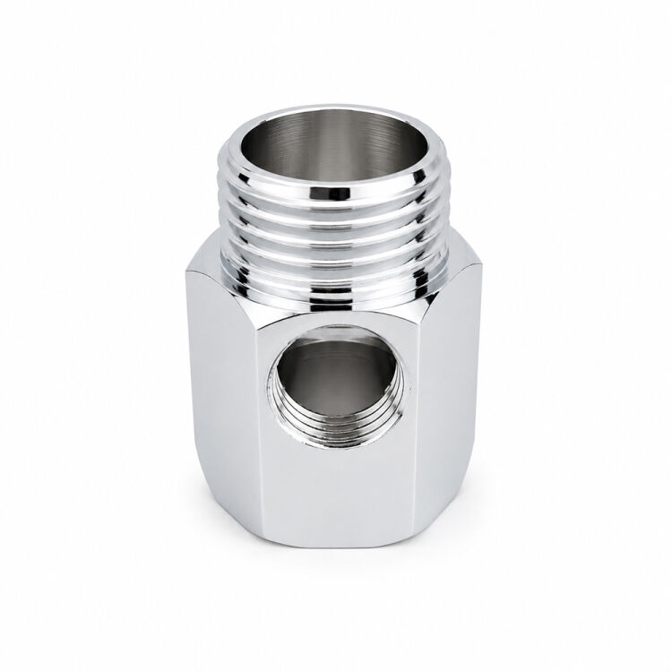 Przyłącze mosiężne chrom 1/2” x 1/4” do filtra RO